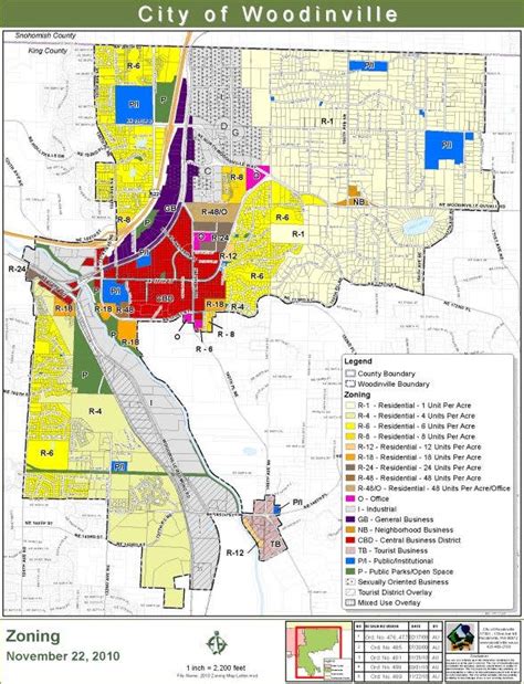 Woodinville, Washington Zoning Map .